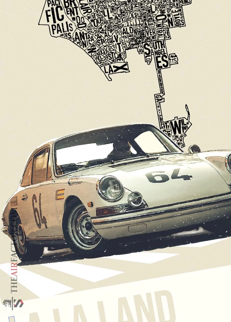 The Air Factor-ALUMINUM POSTERS La La Land 1964 Porsche 911 Poster